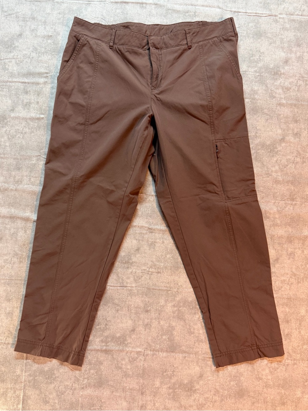 Kirkland Signature Women's Travel Pant Zip Pocket Size 10 Elastic Waist